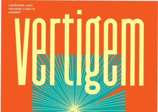Capa do livro Vertigem de Lela Brandão com texto sobre coragem de encarar o vazio