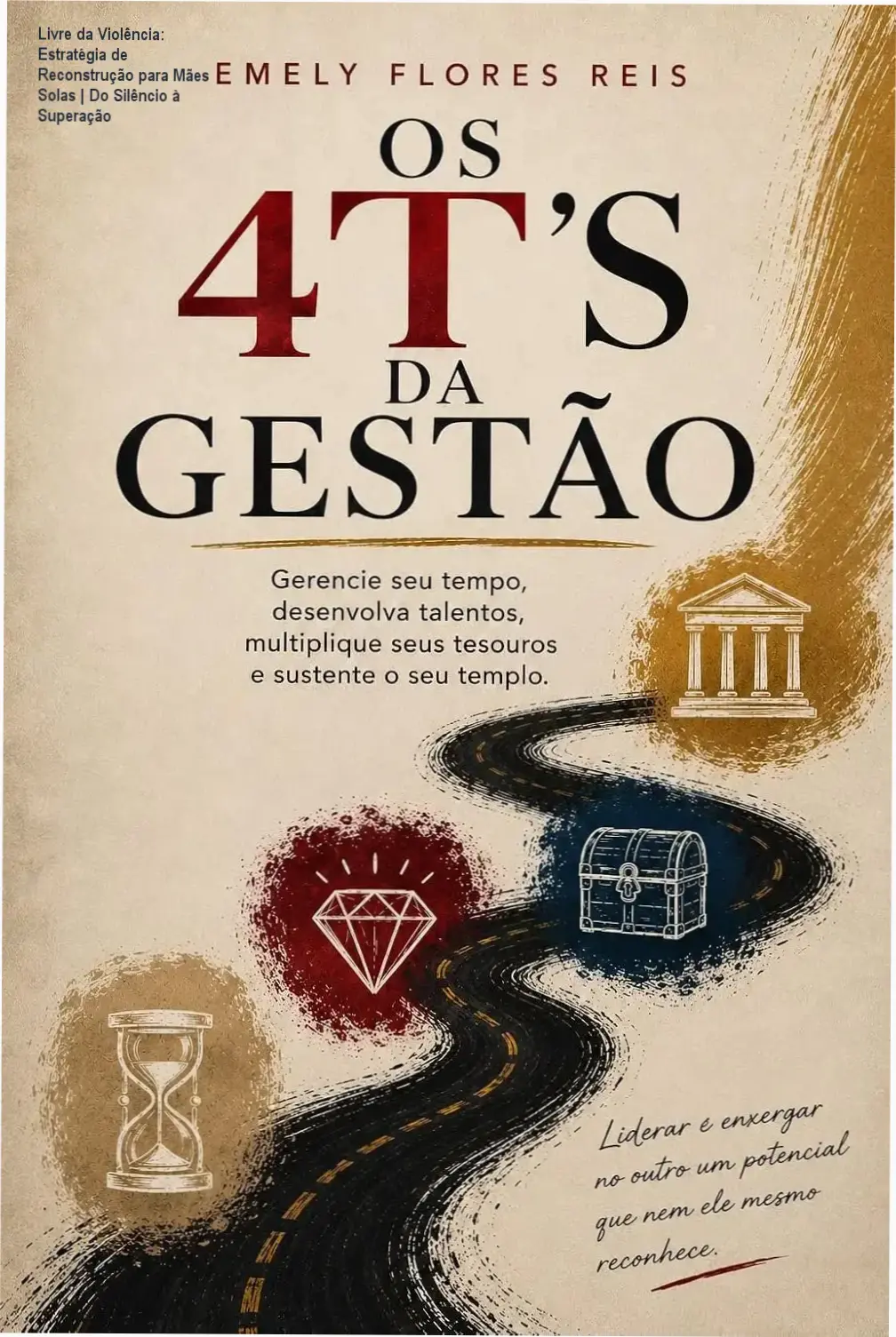 Capa do livro representando libertação emocional e reconstrução de vida para mães solteiras