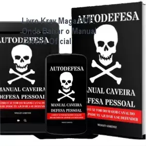 Capa do Livro Krav Maga PDF Manual Caveira de Defesa Pessoal de Wesley Gimenez