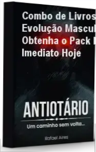 Capa de livro representando o combo de livros de evolução masculina com texto descritivo sobre os temas abordados