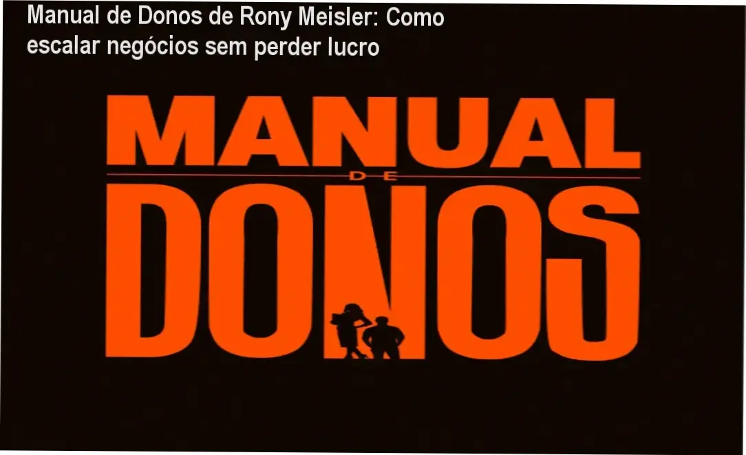 Manual de Donos de Rony Meisler cronograma de aulas e carga horária