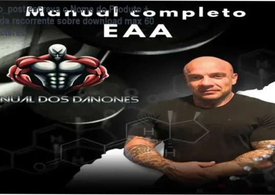 Capa digital do curso Manual dos Danones sobre hormônios anabolizantes e interações corporais.