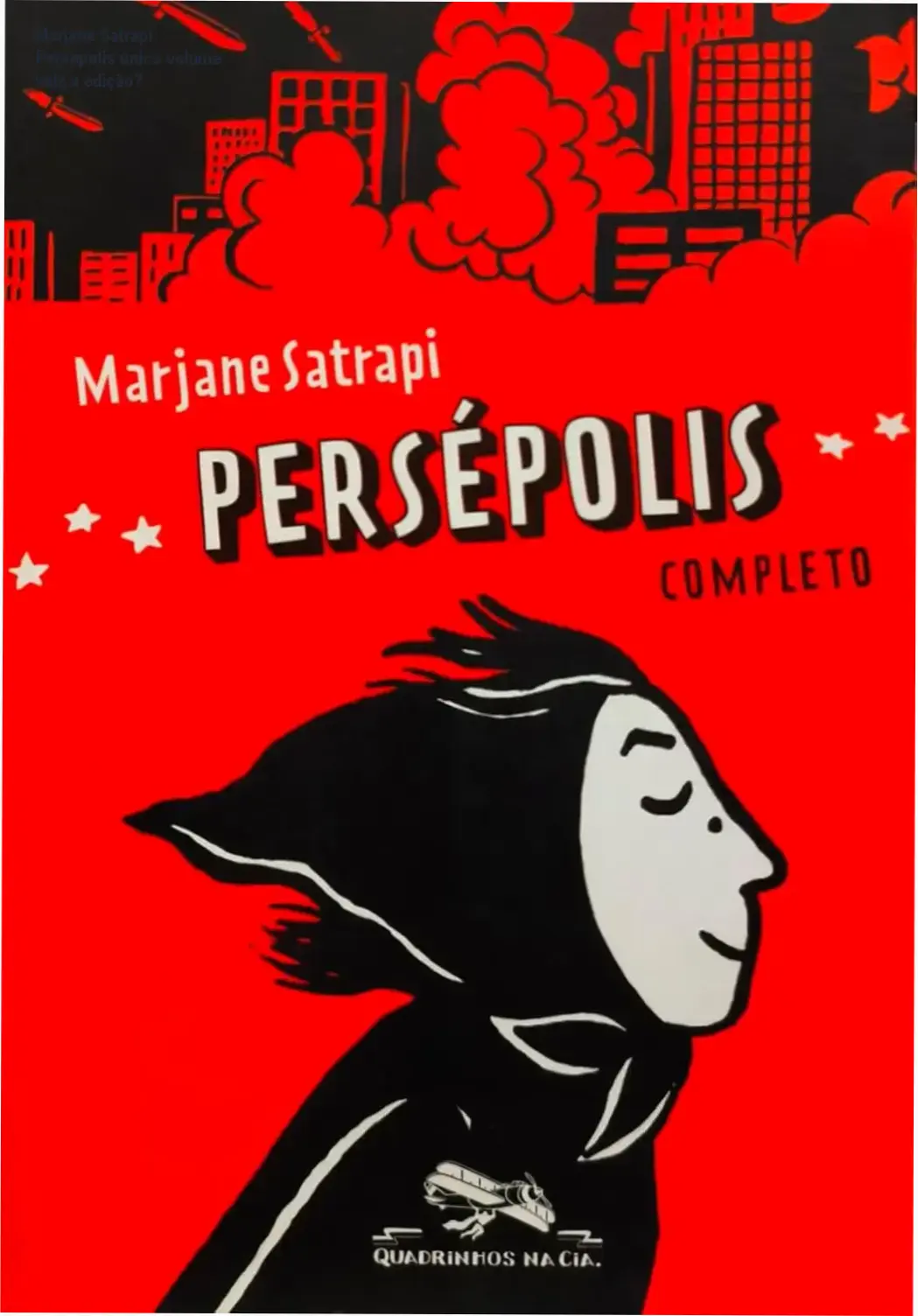 Capa do livro Persépolis edição em português de Marjane Satrapi