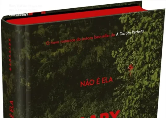 Capa dura do livro Não é Ela de Mary Kubica com visual de suspense
