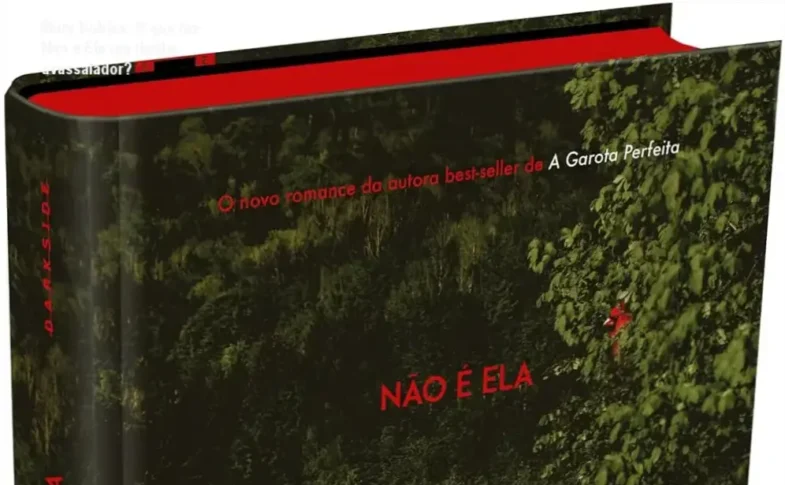 Capa dura do livro Não é Ela de Mary Kubica com visual de suspense