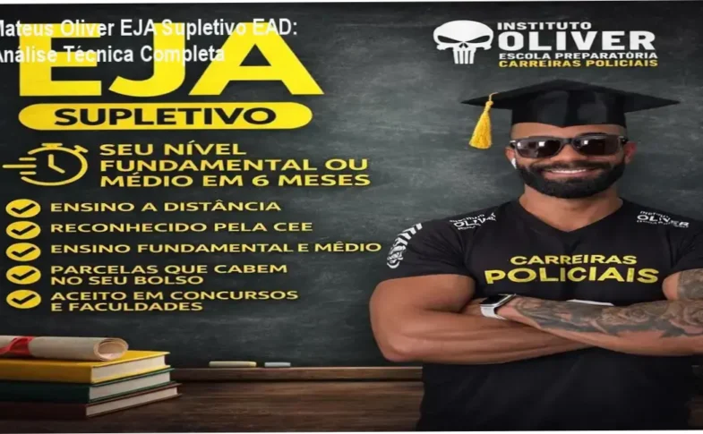 Mateus Oliver EJA Supletivo EAD – bastidores e visão interna do curso online