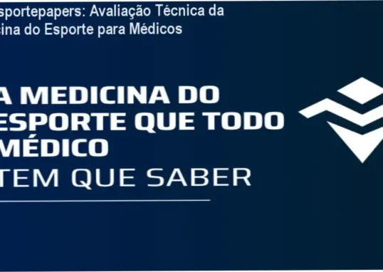 Tela do curso Medesportepapers mostrando módulos de medicina do esporte para médicos