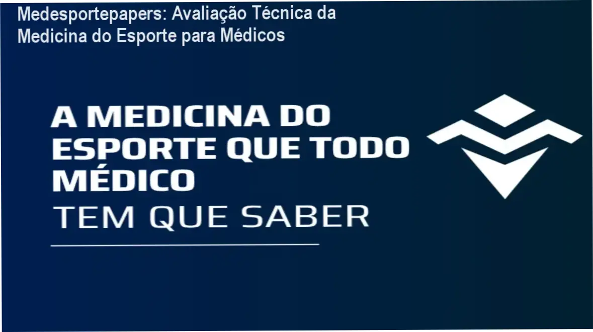 Tela do curso Medesportepapers mostrando módulos de medicina do esporte para médicos