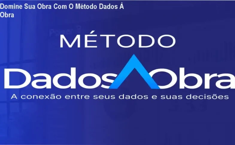 Painel de gestão de obras com dados em tempo real, exibindo indicadores de custo, prazo e produtividade.