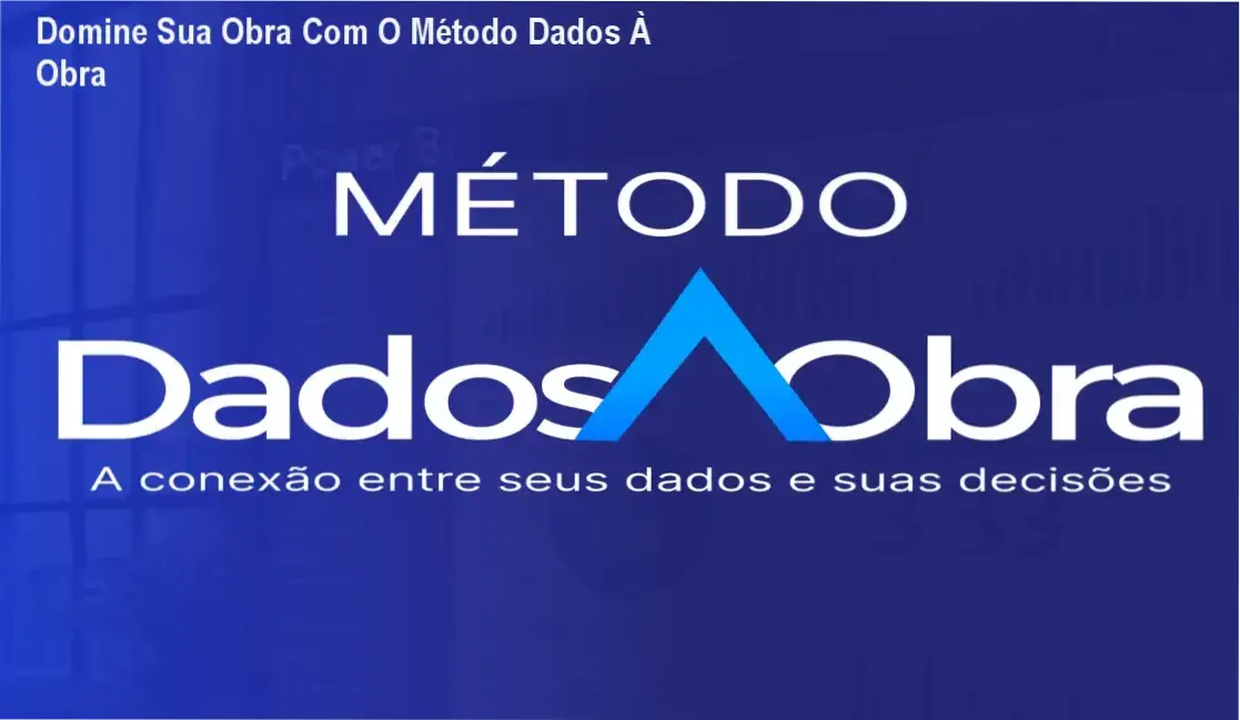 Painel de gestão de obras com dados em tempo real, exibindo indicadores de custo, prazo e produtividade.