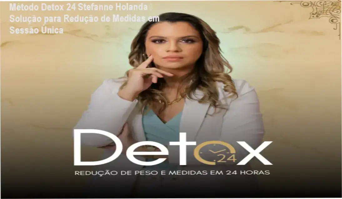 Esquema ilustrando a aplicação do Método Detox 24 por esteticista em cliente