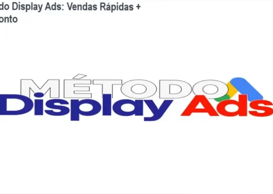 Pré‑sell do Método Display Ads mostrando anúncios de display e destaque de desconto
