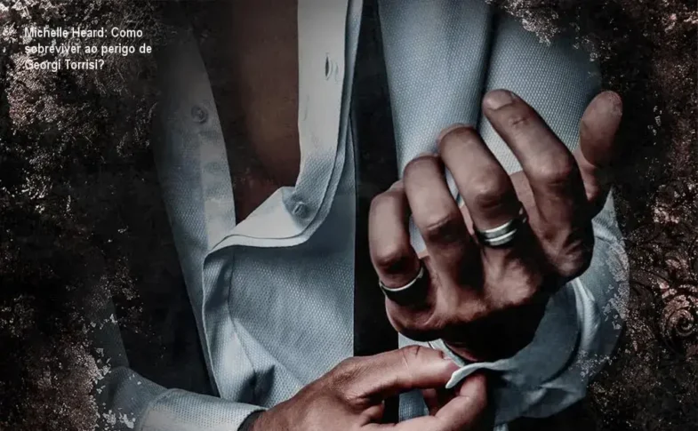 Capa do eBook 'Possessive Enemy' de Michelle Heard mostrando a tensão entre a protagonista e o mafioso Georgi Torrisi