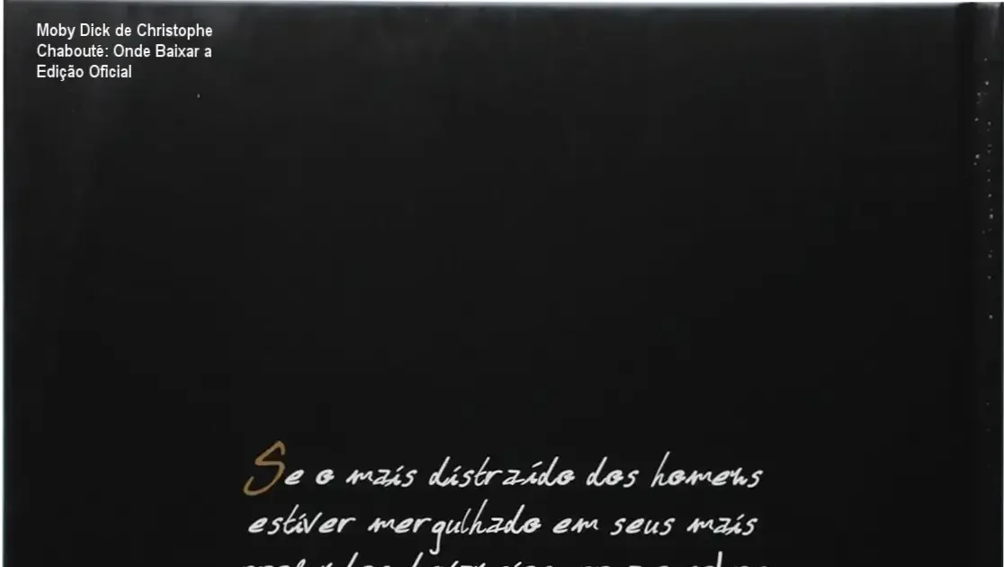 Capa da edição exclusiva de Moby Dick por Christophe Chabouté em formato capa dura