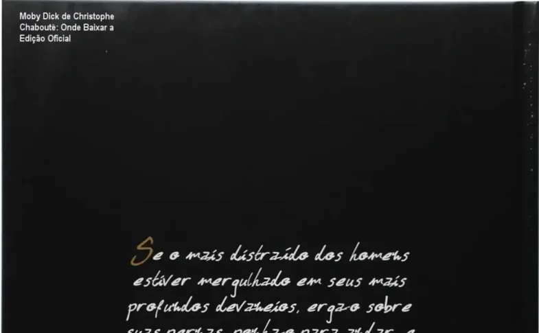 Capa da edição exclusiva de Moby Dick por Christophe Chabouté em formato capa dura