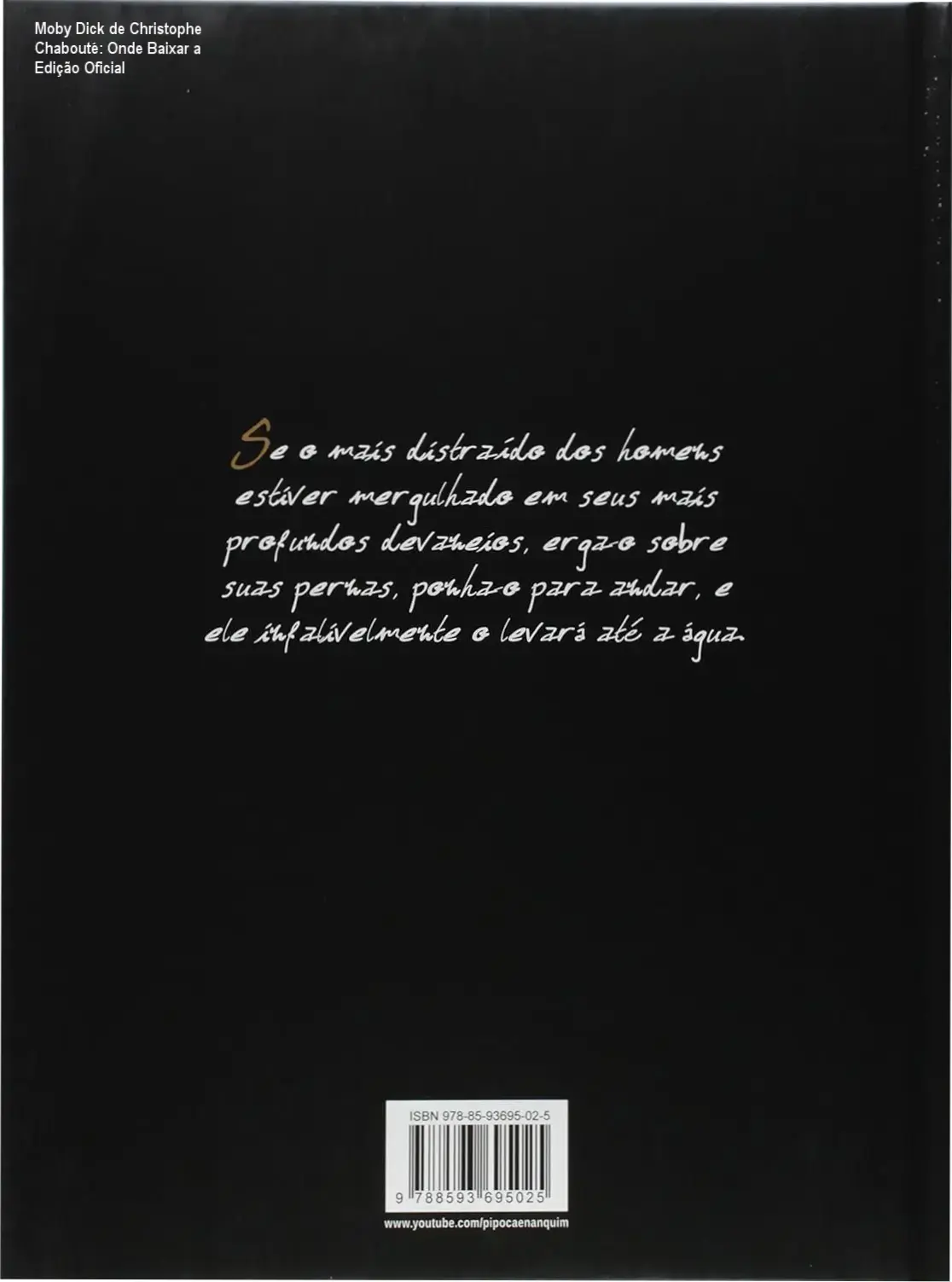 Capa da edição exclusiva de Moby Dick por Christophe Chabouté em formato capa dura