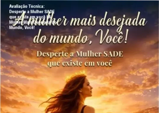 Mulher confiante e empoderada, representando a jornada de autoconhecimento e desejo feminino ao utilizar o programa 'Desperte a Mulher SADE que existe em você'