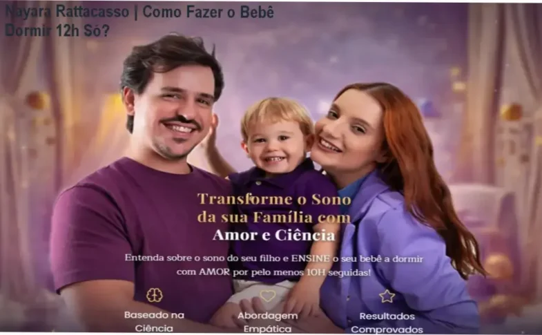 Especialista Nayara Rattacasso ensinando pais a identificar os sinais de sono do bebê e montar uma rotina eficaz