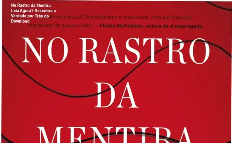 Capa literária do livro No Rastro da Mentira com destaque para a personagem Lucy Chase