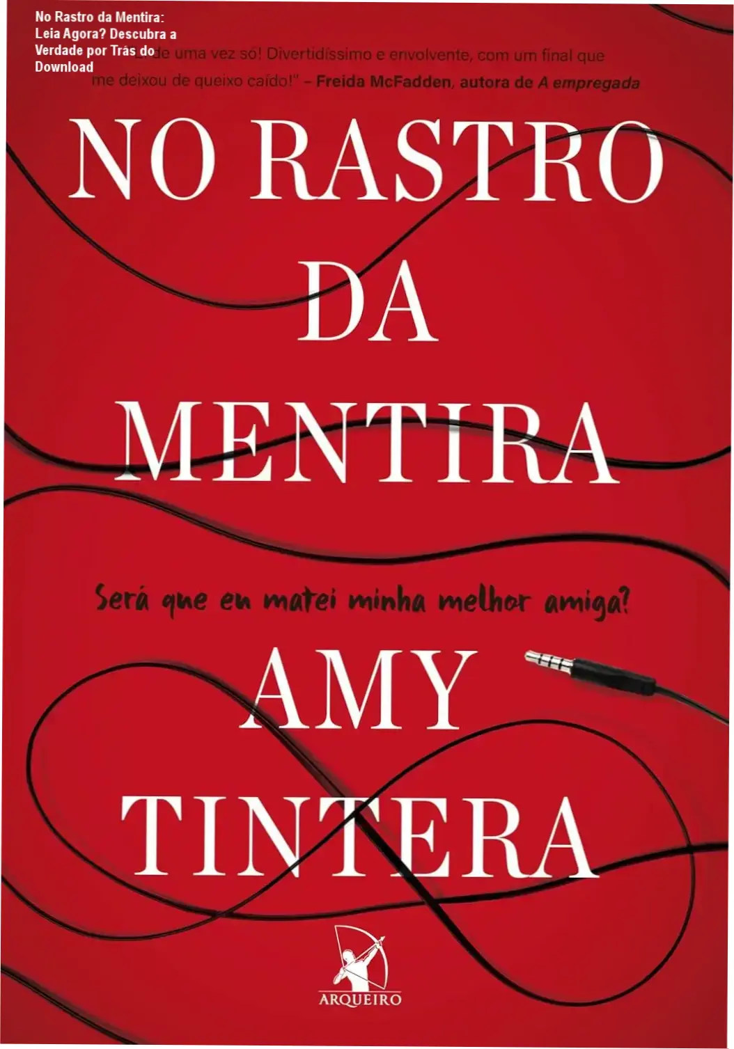 Capa literária do livro No Rastro da Mentira com destaque para a personagem Lucy Chase