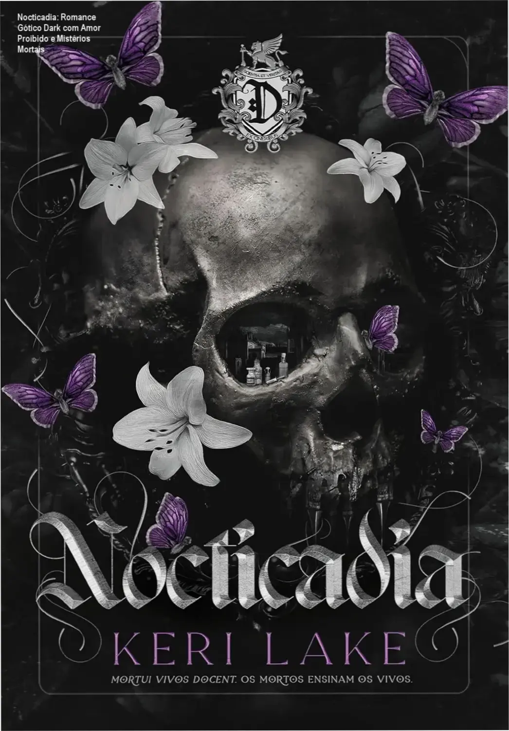 Capa do ebook Nocticadia: Romance Dark Gótico com Amor Proibido e Mistérios Mortais