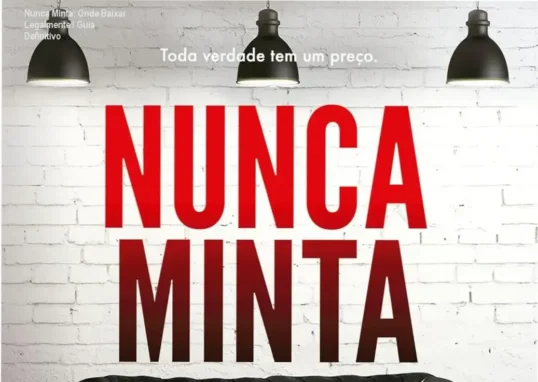 Capa do livro Nunca Minta mostrando cenário de casa isolada na neve
