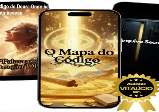 Imagem do curso O Código de Deus mostrando acesso vitalício e botão de download oficial