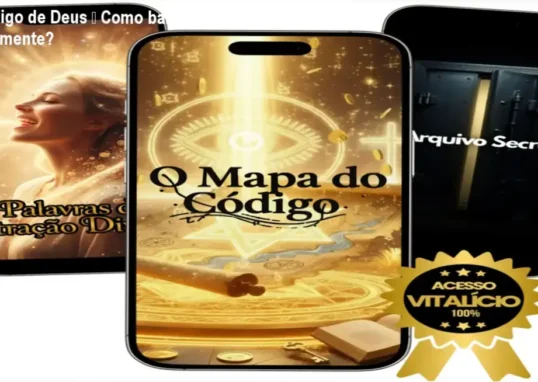 Tela mostrando o curso O Código de Deus e instruções para download oficial