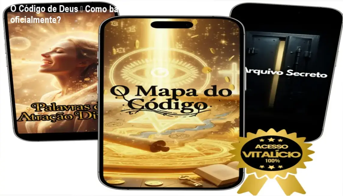 Tela mostrando o curso O Código de Deus e instruções para download oficial