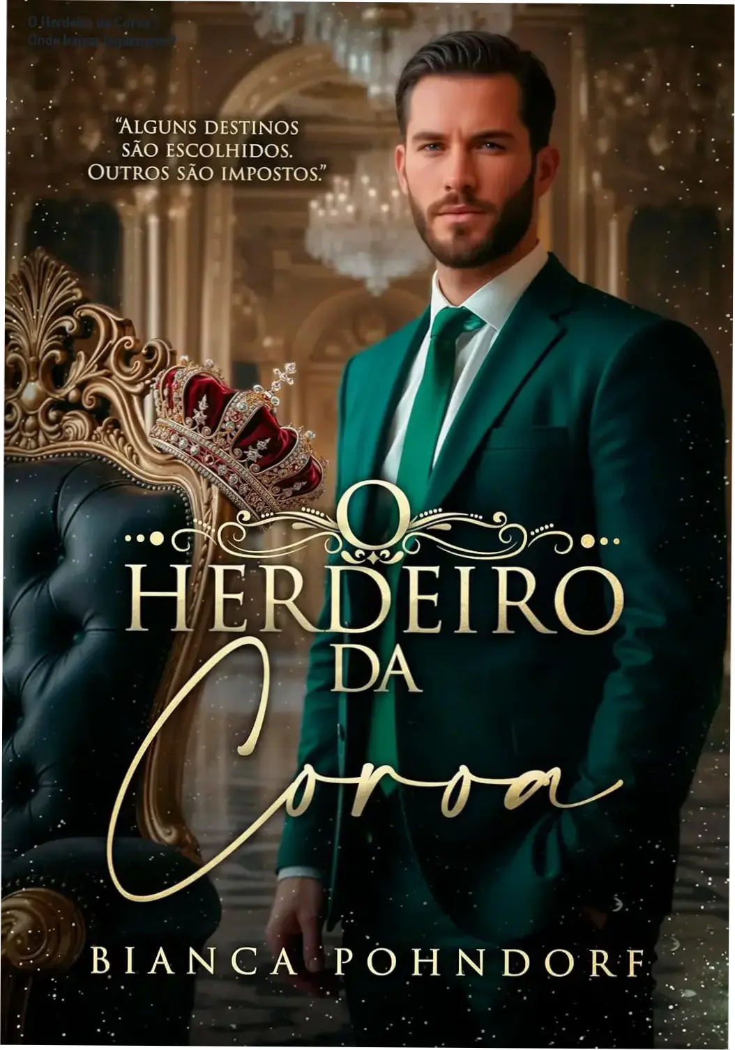 Capa do eBook O Herdeiro da Coroa de Bianca Pohndorf, destaque para o título e autor
