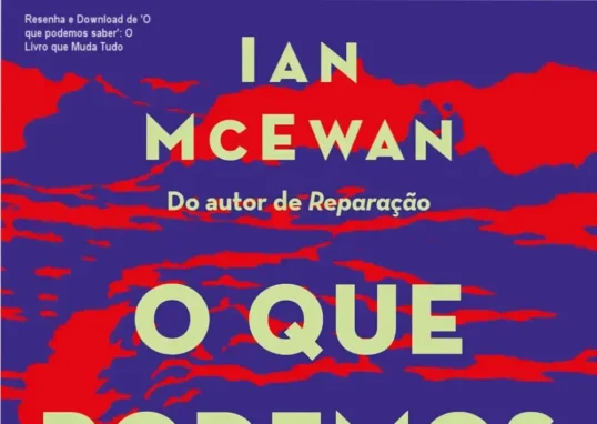 Capa digital do livro O que podemos saber de Ian McEwan com layout otimizado para leitura em PDF