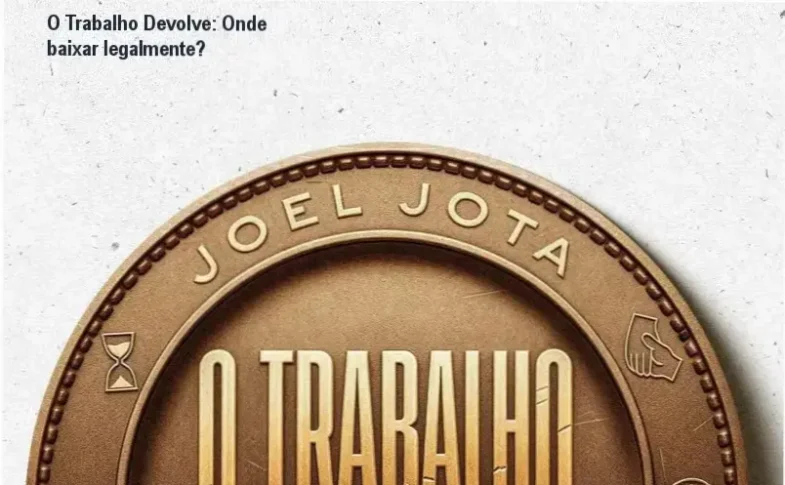 Capa do livro O Trabalho Devolve ao lado de um ícone de download seguro