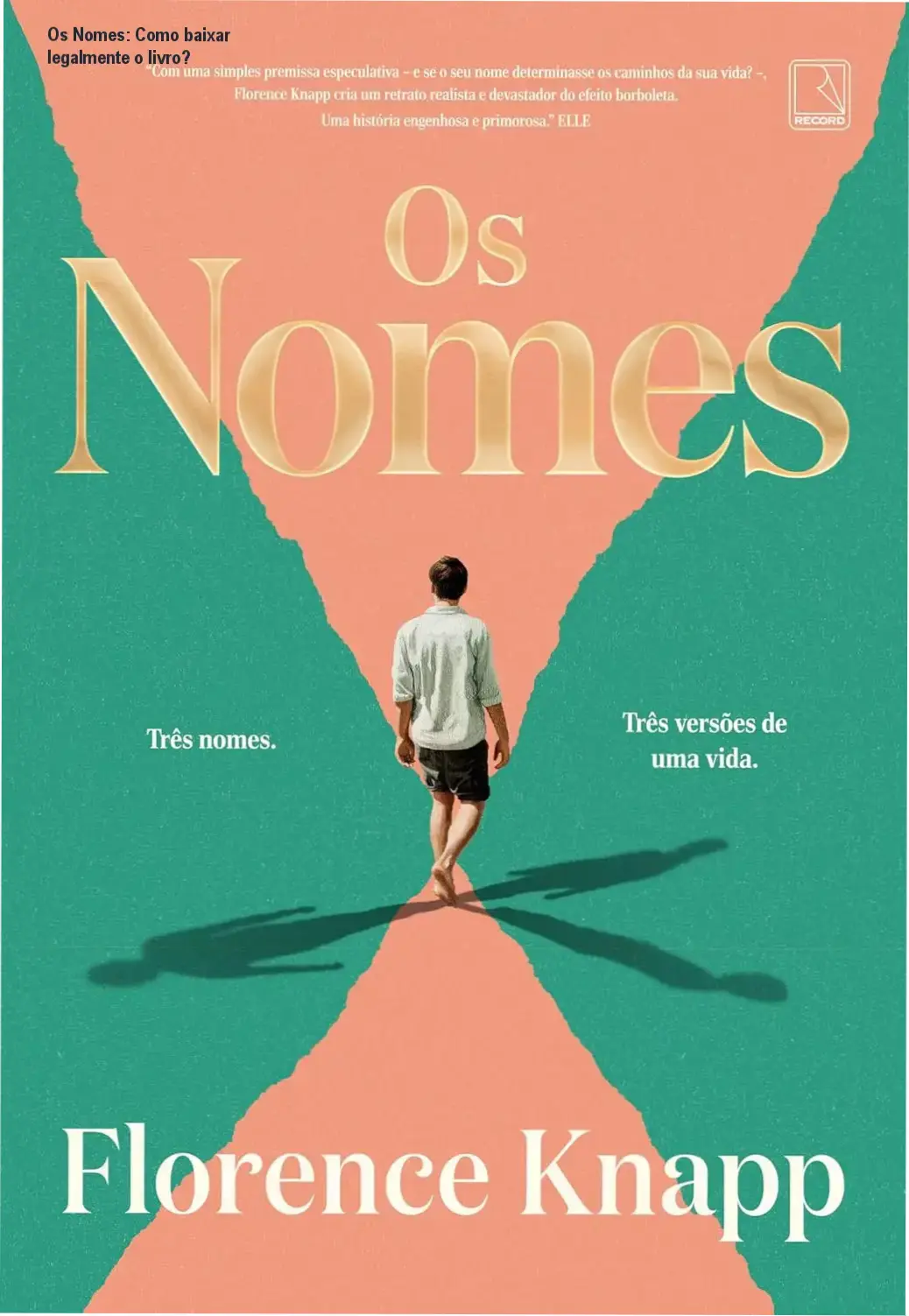 Capa do livro Os Nomes destacando a busca por download oficial