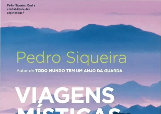 Autor Pedro Siqueira na capa do livro 'Viagens Místicas'