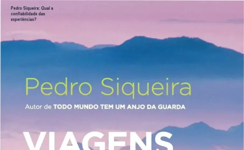 Autor Pedro Siqueira na capa do livro 'Viagens Místicas'