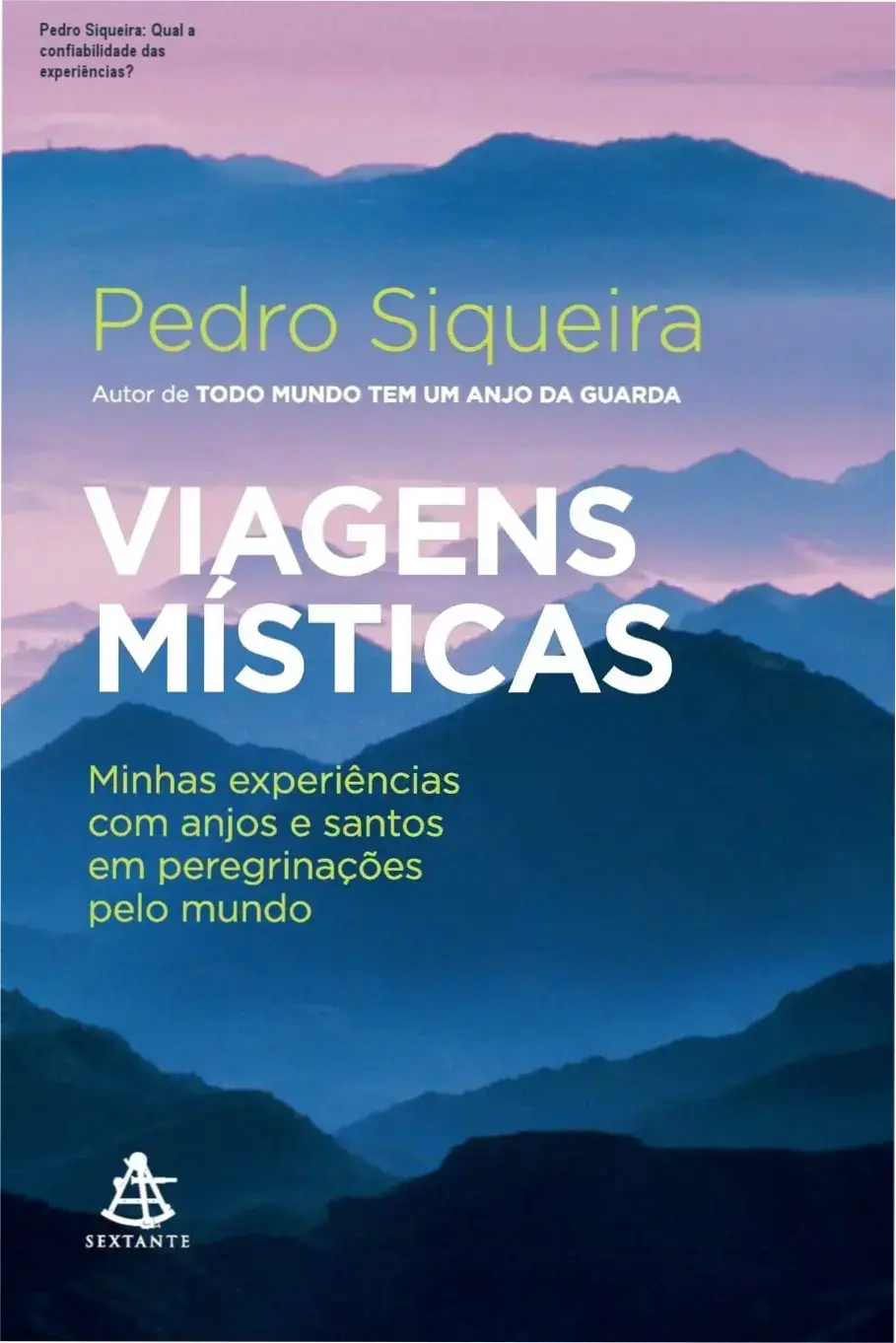 Autor Pedro Siqueira na capa do livro 'Viagens Místicas'