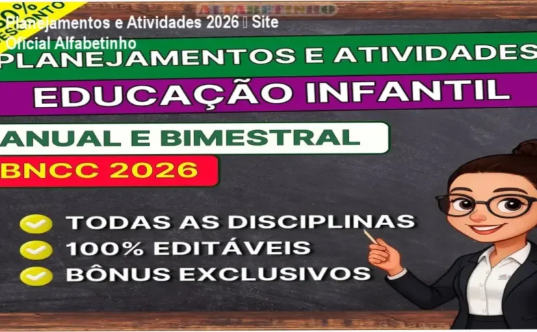 Planejamentos e Atividades 2026 Alfabetinho página oficial – compra segura