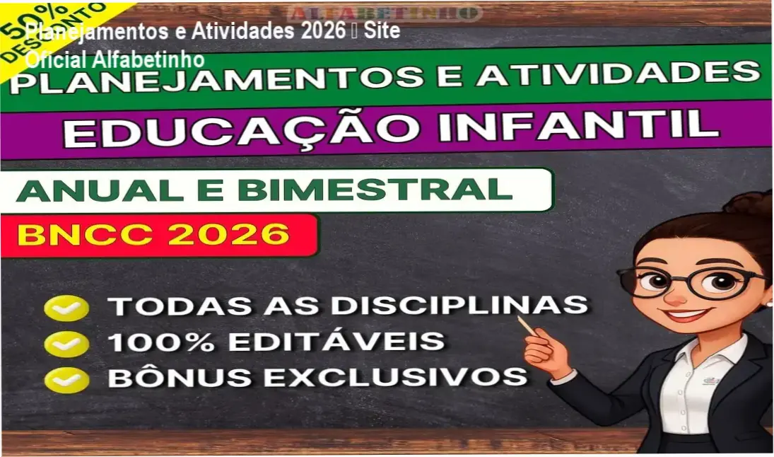 Planejamentos e Atividades 2026 Alfabetinho página oficial – compra segura