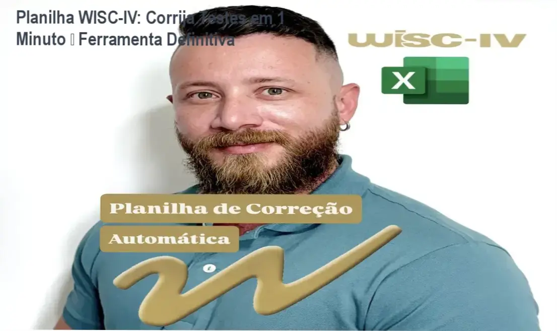 Planilha Excel automática que corrige o teste WISC‑IV em segundos