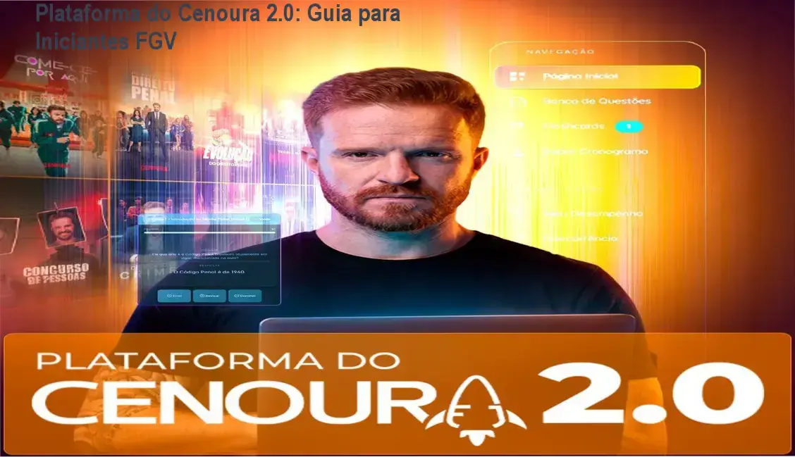 Plataforma do Cenoura 2.0 - R$ 997 investimento, curso completo FGV