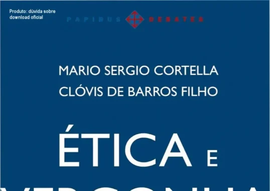 Capa do livro Ética e vergonha na cara, de Mario Sergio Cortella e Clóvis de Barros Filho