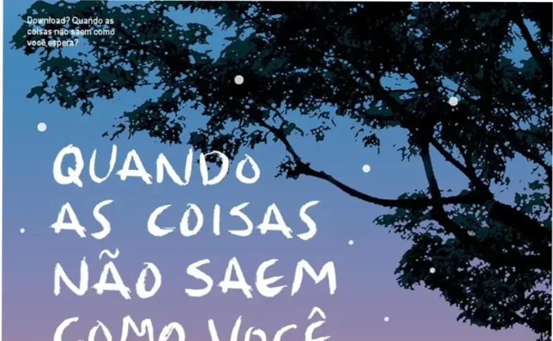 Capa do livro Quando as coisas não saem como você espera, ilustrando esperança em tempos difíceis