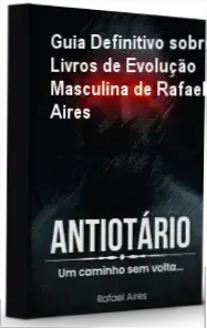 Fundo de livros digitais com títulos sobre desenvolvimento pessoal masculino e relacionamentos