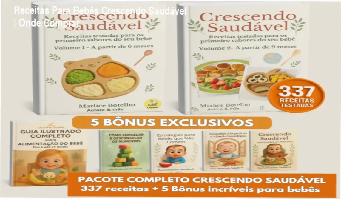 Receitas Para Bebês Crescendo Saudável Marlice Botelho Costa Bonini – cupom de desconto