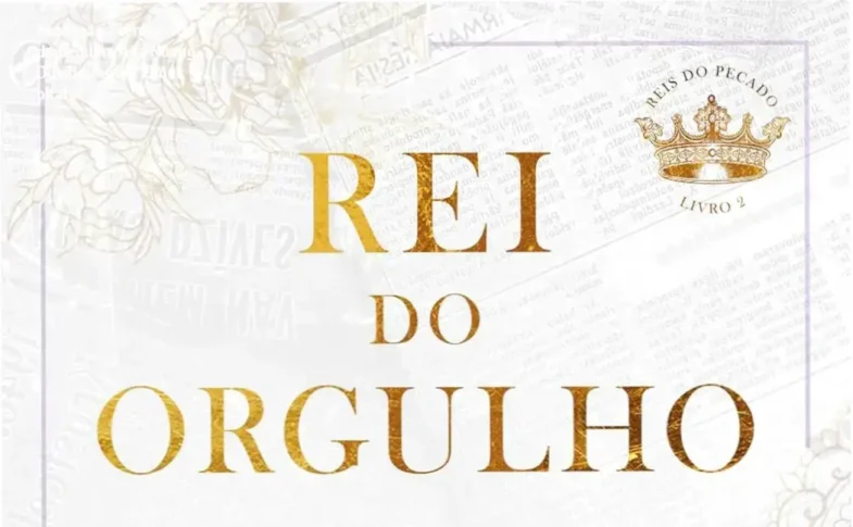 Capa digital do livro Rei do Orgulho com destaque para Kai Young e Isabella Valenccia