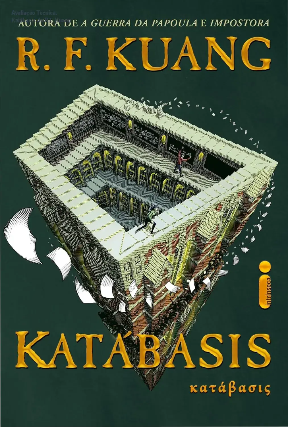 Capa do livro Katábasis de R.F. Kuang, edição brasileira Intrínseca
