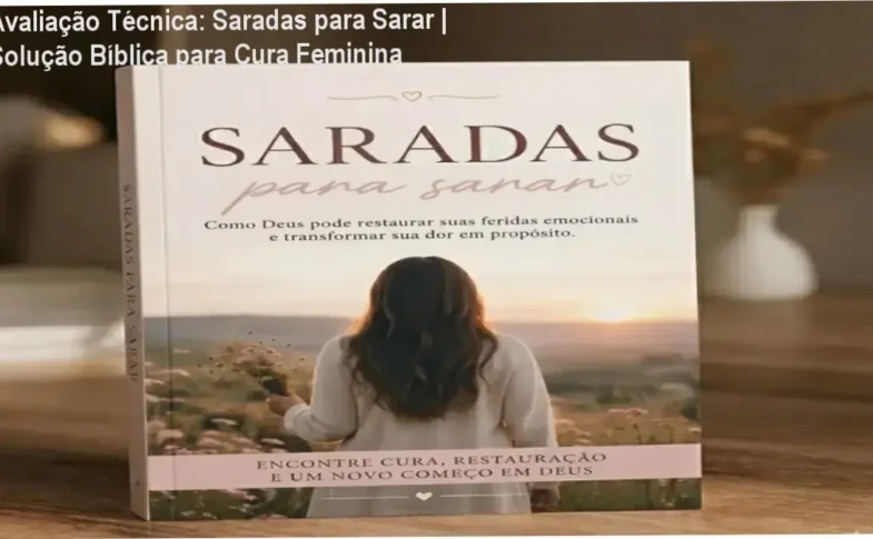 Capa digital do eBook Saradas para Sarar com título principal destacado e fundo inspirador bíblico.