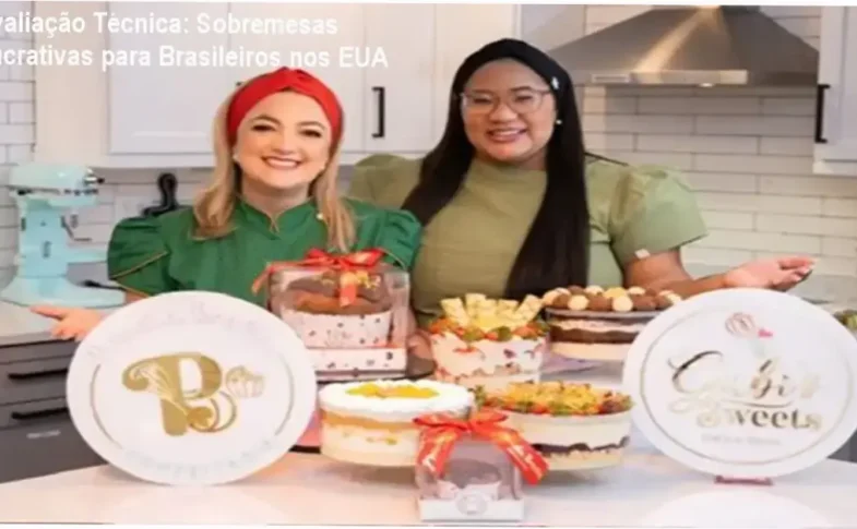 Exemplo de sobremesa feita com ingredientes americanos, pronta para venda. Aprenda no curso exclusivo para brasileiros nos EUA.