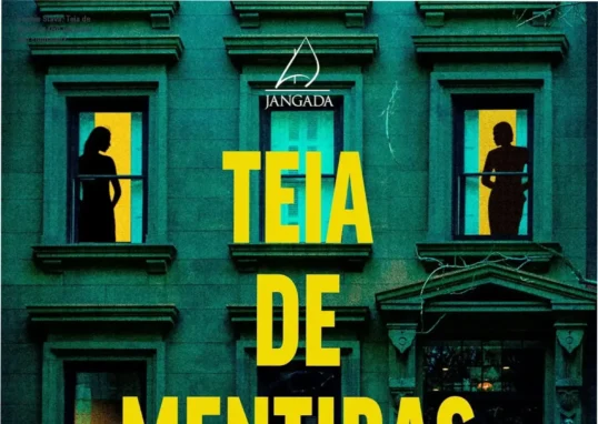 Capa do livro Teia de Mentiras de Sophie Stava em fundo escuro