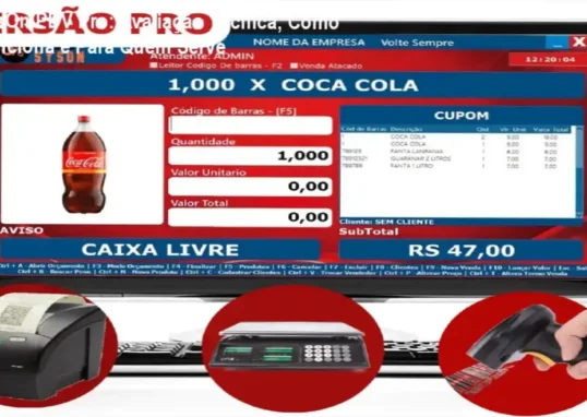 Tela do SysOn PDV Pro mostrando interface intuitiva de ponto de venda